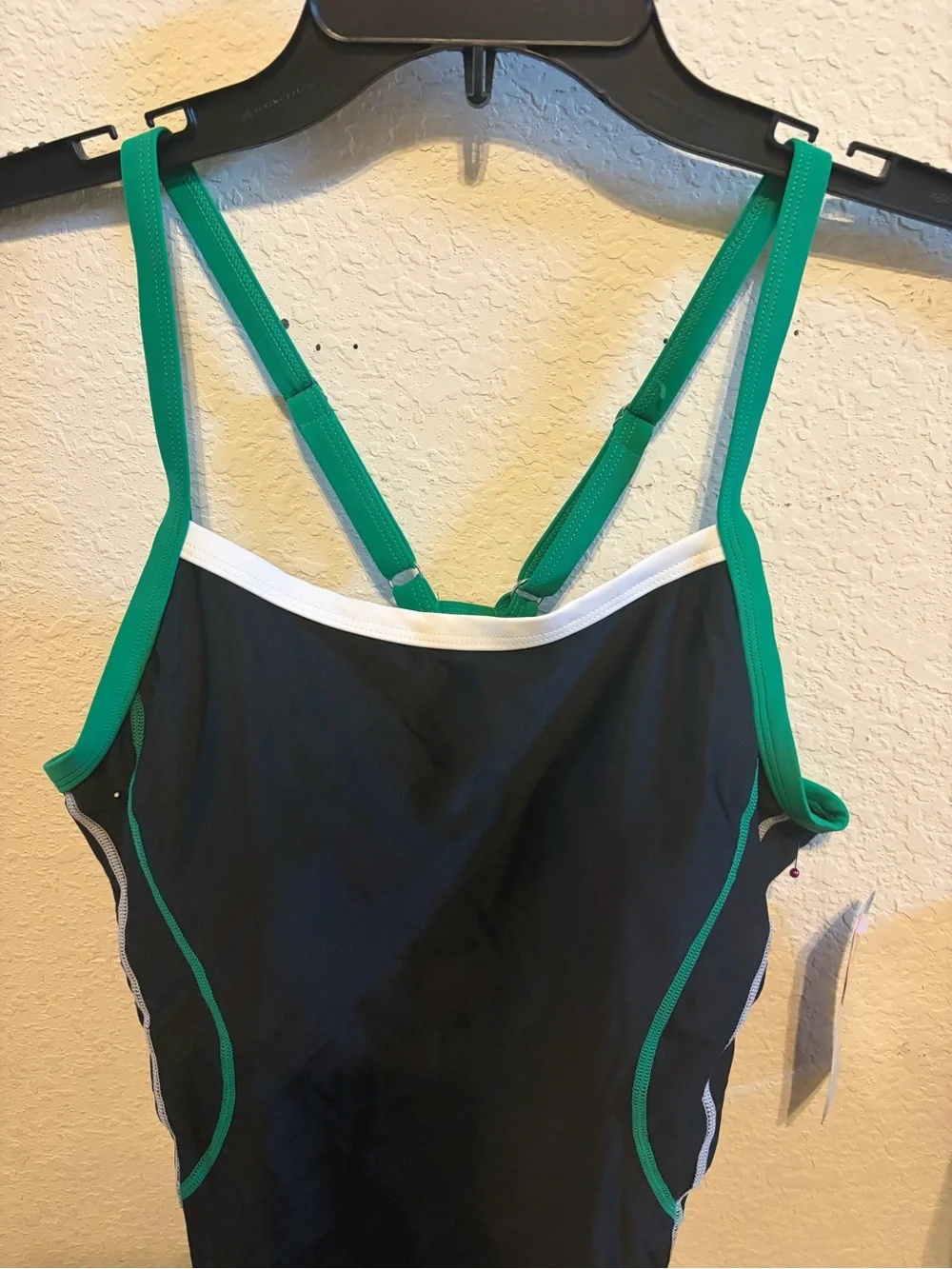 Attracosports Women’s One-Piece Swim Suit in Black and Green